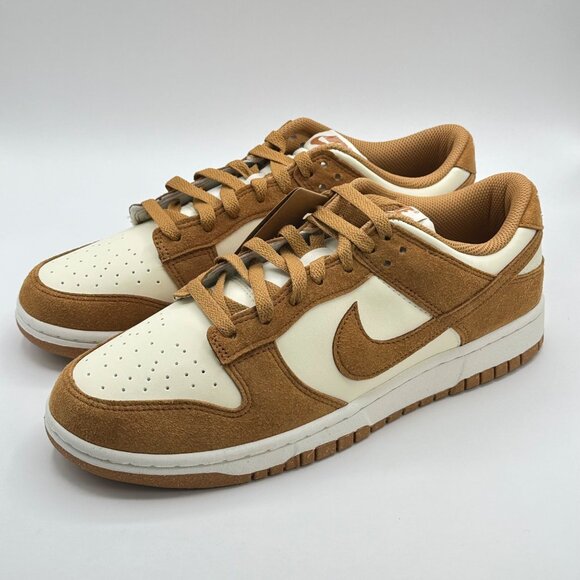 Nike Dunk Low Coconut Milk Flax Tan Shoes HJ7673-100 Women's Sz 11 / Mens 9.5 - Picture 2 of 12